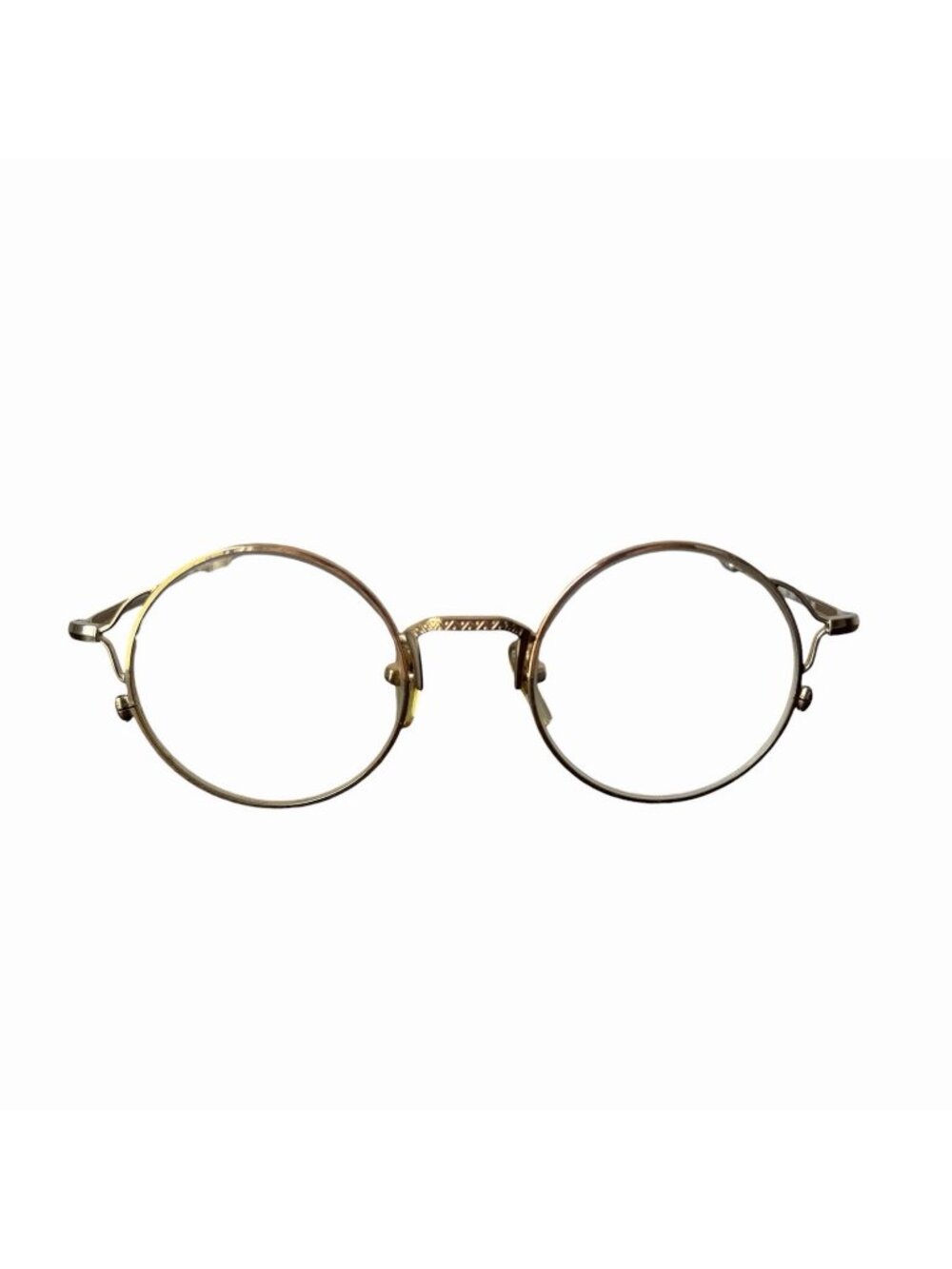 Byblos Gold Round Vintage RX Eyeglasses 506 3001